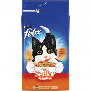 Afbeelding Felix Senior Sensations - Kattenvoer - 4 kg door Brekz.nl