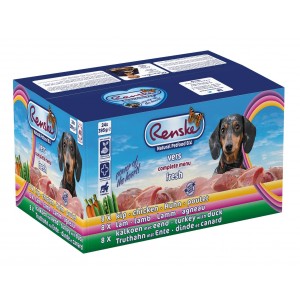 Afbeelding Renske Vers Multidoos (24 x 395 gr) hondenvoer 1 tray (24 x 395 gram) door Brekz.nl