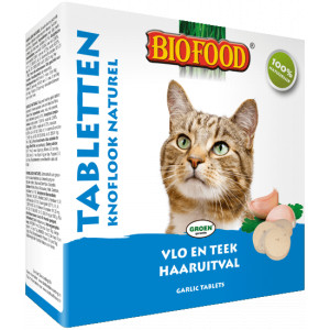 Afbeelding Biofood Tabletten Knoflook Naturel voor de kat Per verpakking door Brekz.nl