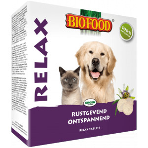 Afbeelding Biofood Relax Tabletten voor de hond en kat Per verpakking door Brekz.nl