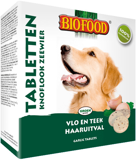 Biofood Tabletten Knoflook Zeewier voor de | Antivlo