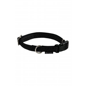 Afbeelding Macleather halsband verstelbaar - zwart 20-30 cm door Brekz.nl