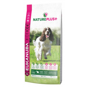 Eukanuba NaturePlus+ Adult Medium Breed Lam hondenvoer 14 kg