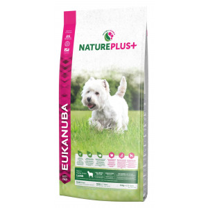 Afbeelding Eukanuba NaturePlus+ Adult Small Breed Lam hondenvoer 14 kg door Brekz.nl