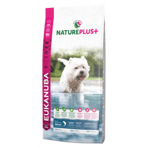 Afbeelding Eukanuba NaturePlus+ Adult Small Breed Zalm hondenvoer 2,3 kg door Brekz.nl