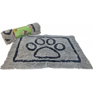 Schoonloopmat waterdicht 89 x 66 cm - hond Grijs