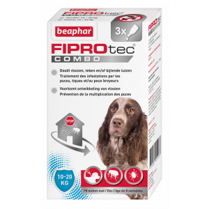 Afbeelding Beaphar FiproTec Combo hond 10-20 kg Anti-Vlo Per stuk door Brekz.nl