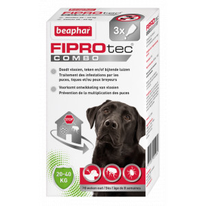 Afbeelding Beaphar FiproTec Combo hond 20-40 kg Anti-Vlo Per stuk door Brekz.nl