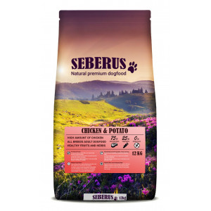 Afbeelding Seberus Chicken & Potato - natuurlijk graanvrij hondenvoer 1 kg door Brekz.nl