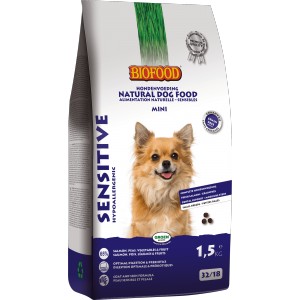 Afbeelding Biofood Sensitive Small Breed hondenvoer 1.5 kg door Brekz.nl