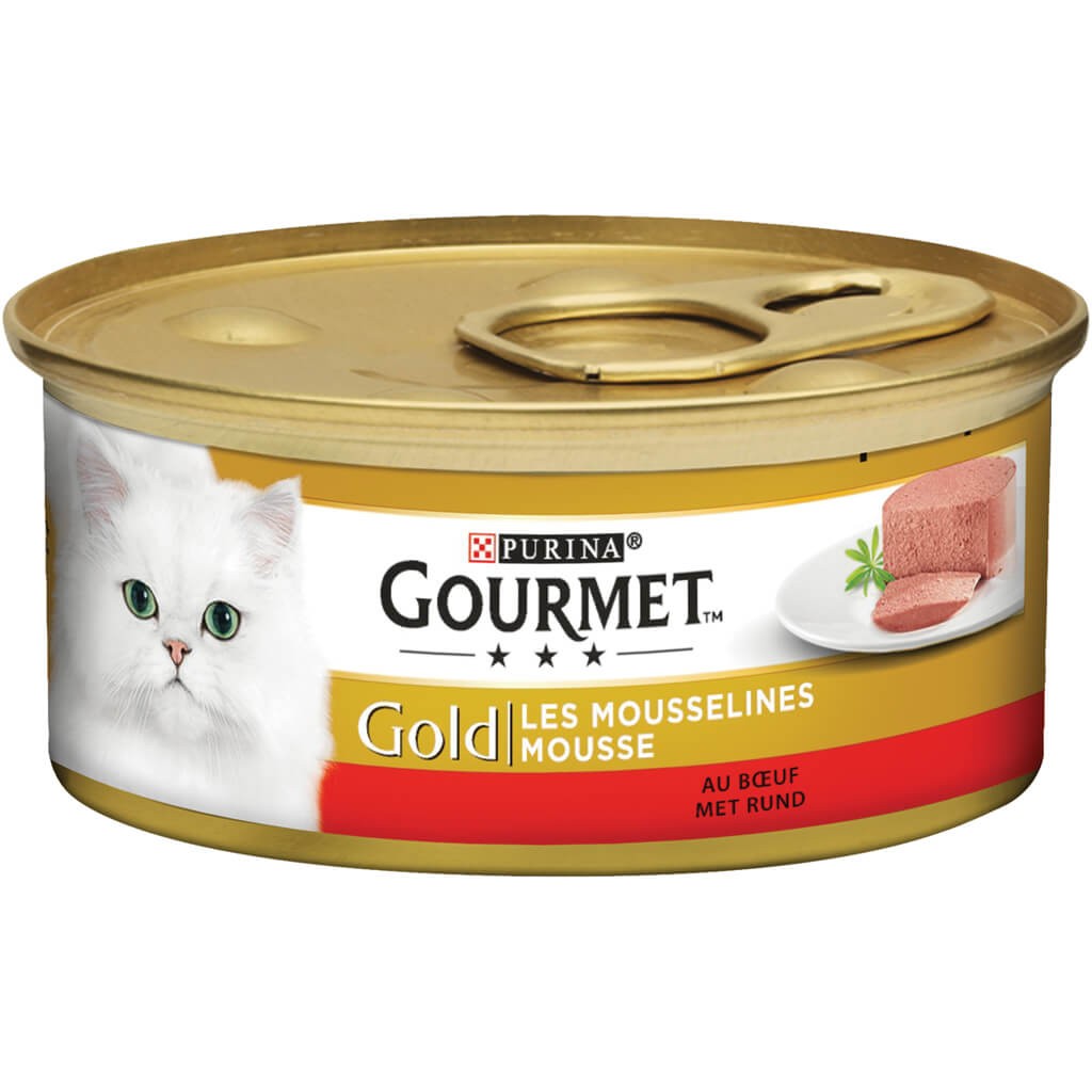 Gourmet Gold Mousse met rund kattenvoer