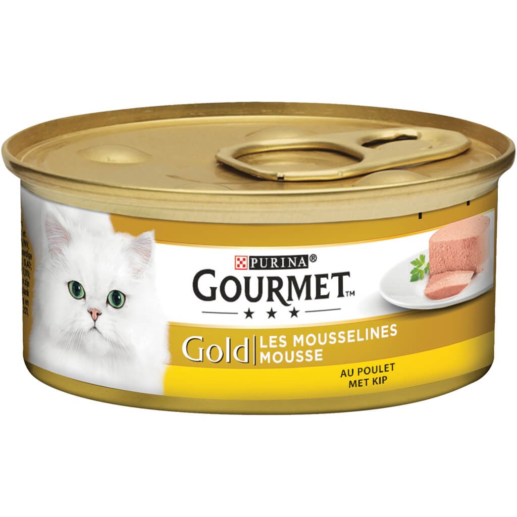 Gourmet Gold mousse met kip kattenvoer (blik 85 g)