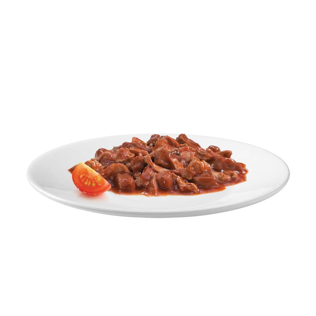 Gourmet Gold Cassolettes met rund, kip, tomaat in saus kattenvoer