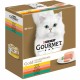 Gourmet Gold Mousse met kip/zalm/niertjes/konijn kattenvoer 8-pack