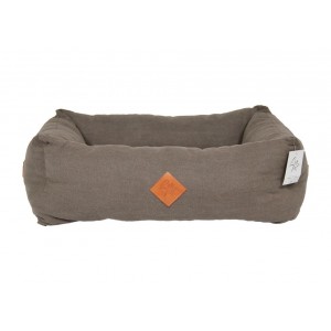 Afbeelding Elba hondenmand grijs/bruin (taupe) 80 x 65 cm door Brekz.nl