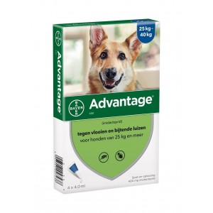 Advantage Nr. 400 vlooienmiddel hond vanaf 25 kg 1 verpakking