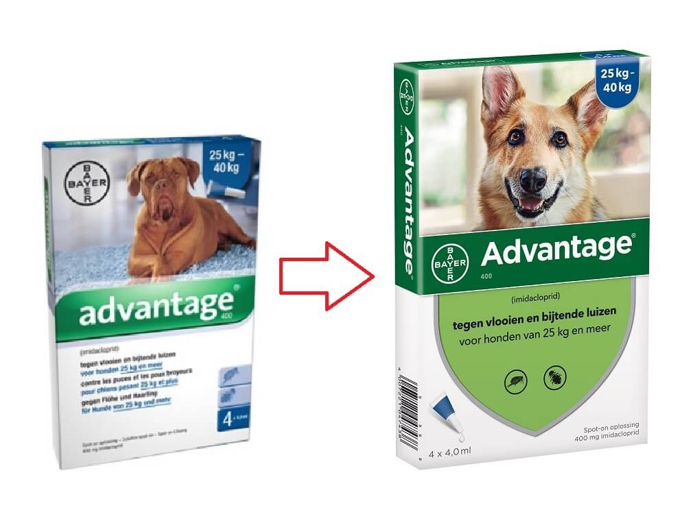 Advantage Nr. 400, vlooienmiddel voor honden