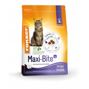 Fokker Maxi-Bite kattenvoer 10 kg + 2 kg gratis