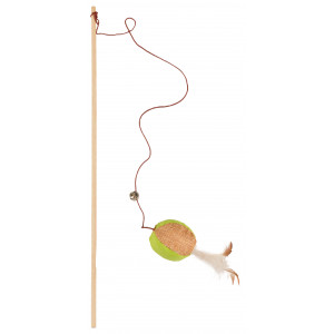 Speelhengel Hout Met Juten Bal Voor De Kat Per Stuk Op Is huismerk kopen in de aanbieding Speelhengel Hout Met Juten Bal Voor De Kat Per Stuk Op Is huismerk kopen in de aanbieding