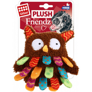 Afbeelding Puppy 'Plush Friendz' met Piep Hondenspeelgoed Zittende Leeuw door Brekz.nl