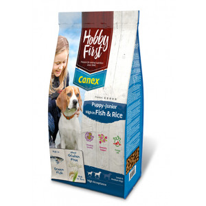 Afbeelding HobbyFirst Canex Puppy-Junior High in Vis & Rijst hondenvoer 3 kg door Brekz.nl