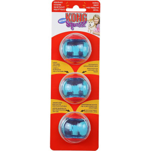 Kong Squeez Action hondenspeeltje klein - 3 stuks