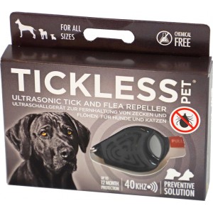 Afbeelding TickLess vlooien- en teken preventie voor honden en katten Zwart door Brekz.nl
