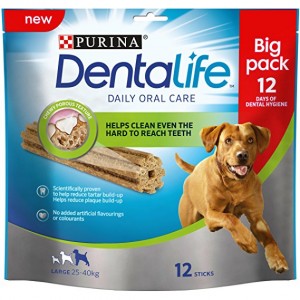 Purina DentaLife Daily Oral Care Large hondensnack (maxipack) 1 x 12 sticks afbeelding