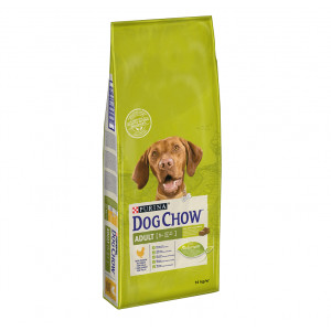 Afbeelding Dog Chow Adult Kip hondenvoer 14 kg door Brekz.nl