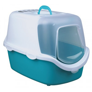 Afbeelding Kattenbak Vico Easy Clean met filter Turquoise door Brekz.nl