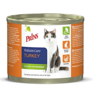 Afbeelding Prins Naturecare Cat Kalkoen - Kattenvoer - 200 g door Brekz.nl