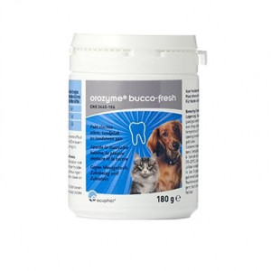 Afbeelding Orozyme Bucco-Fresh PlaqueOff voor hond en kat 180 gram door Brekz.nl