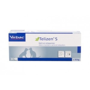 Afbeelding Virbac Telizen 50 mg S - Voedingssupplement 30 tabletten door Brekz.nl