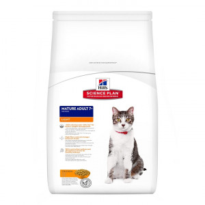 Afbeelding Hill's Mature Adult 7+ Light kattenvoer 1.5 kg door Brekz.nl