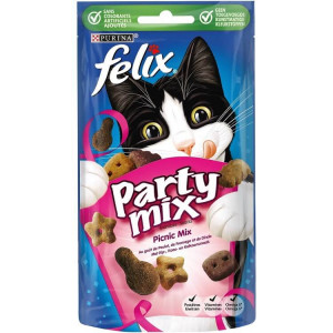 Afbeelding Felix Party Mix Picnic kattensnoep 60 gram door Brekz.nl