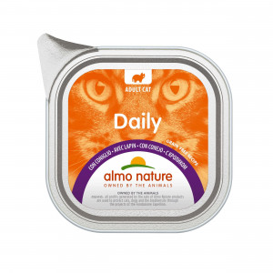 Afbeelding Almo Nature Daily met Konijn 100 gram Per 32 door Brekz.nl