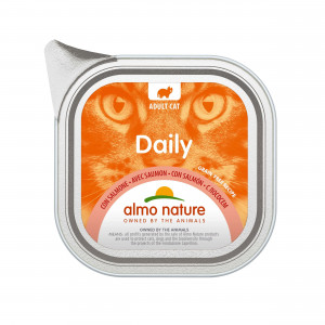 Almo Nature Daily met zalm natvoer kat (100 g) 64 x 100 g