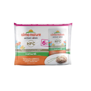 Afbeelding Almo Nature HFC Natural Kipfilet - 6x55 gr Per verpakking door Brekz.nl