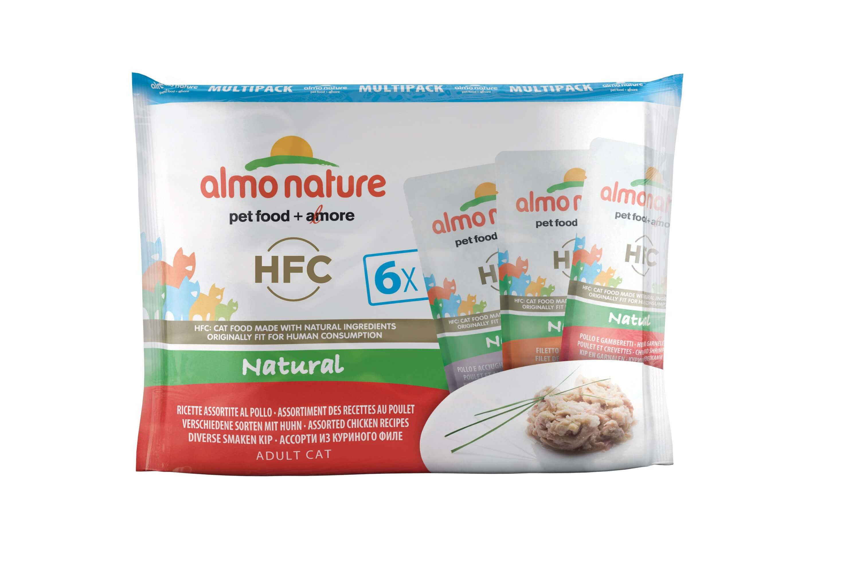 Almo Nature HFC Natural Mix Pack Kip 6x55 gr