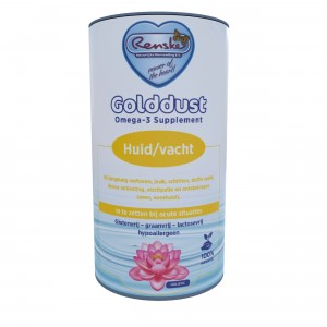 Afbeelding Renske Golddust Huid & Vacht - Voedingssupplement 250 gram door Brekz.nl