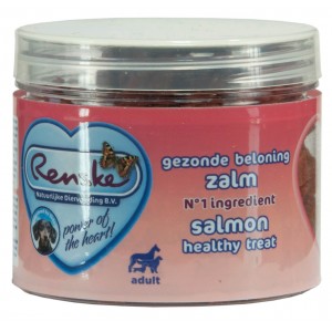 Renske Gezonde Beloning Mini Hartjes Hond Zalm 300 gr