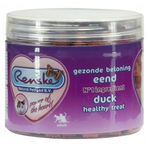 Renske Gezonde Beloning eend hartjes kattensnacks 2 x 100 g