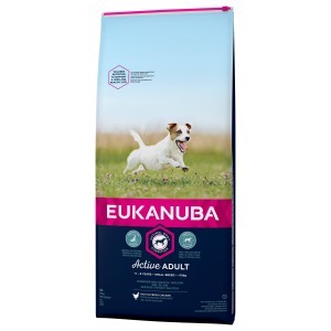 Afbeelding Eukanuba Active Adult Small Breed kip hondenvoer 15 kg door Brekz.nl