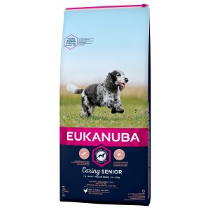 Afbeelding Eukanuba Caring Senior Medium Breed kip hondenvoer 3 kg door Brekz.nl