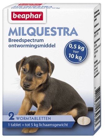 Beaphar Milquestra ontwormingsmiddel kleine hond en puppy