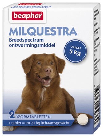 Beaphar Milquestra Ontwormingsmiddel hond (5-50 kg)