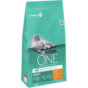 Afbeelding Purina One Adult Kip Volkoren Granen kattenvoer 6 kg door Brekz.nl