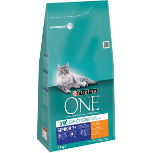 Afbeelding Purina One - Senior Kip / Volkoren granen door Brekz.nl