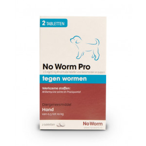 Afbeelding No Worm Pro Kleine Hond & Puppy 4 Tabletten door Brekz.nl