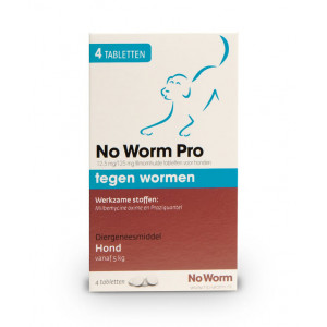 Afbeelding No Worm Pro Hond 4 Tabletten door Brekz.nl
